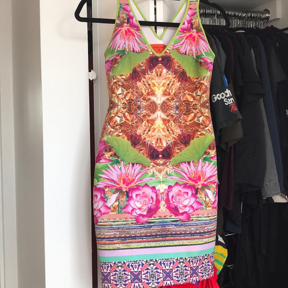 Clover Canyon Tropical Bodycon Dress